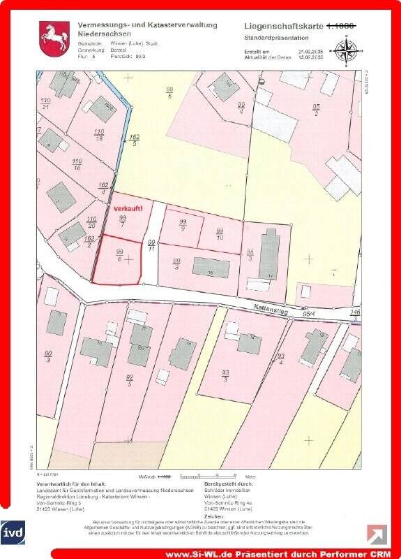 Grundstück zum Kauf provisionsfrei 233.250 € 622 m²<br/>Grundstück Borstel Winsen (Luhe) 21423