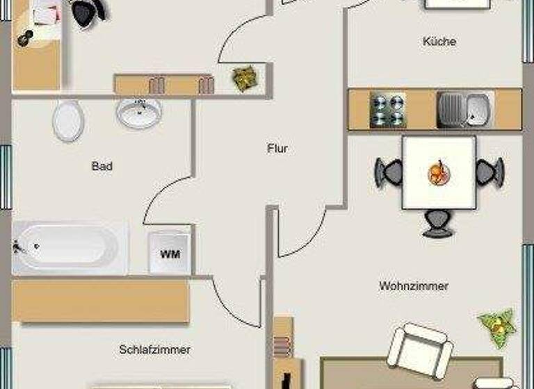 Wohnung zur Miete nur mit Wohnberechtigungsschein 293 € 3,5 Zimmer 65,3 m² 1. Geschoss Falkenstraße 1 Hamm Marl 45772