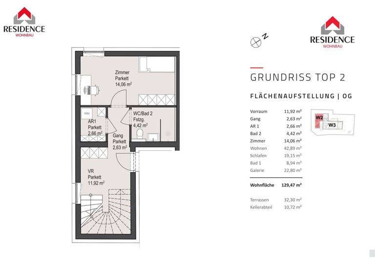 Maisonette zum Kauf - Erstbezug 1.640.000 € 3,5 Zimmer 129,5 m² 1. Geschoss Pillweinstraße 2 Maxglan Salzburg 5020