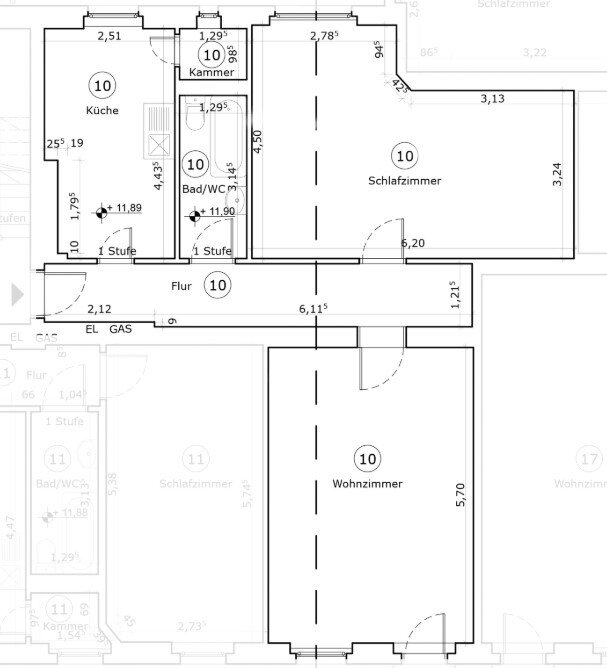 Wohnung zum Kauf 299.000 € 2 Zimmer 72,5 m²<br/>Wohnfläche 3.<br/>Geschoss Tempelhof Berlin 12099