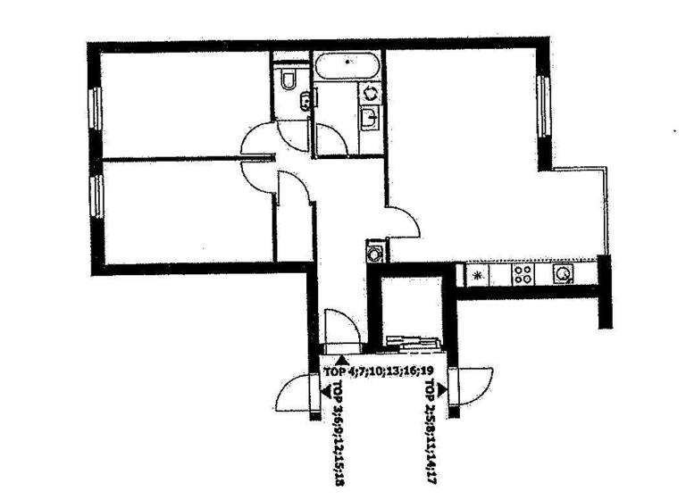 Wohnung zur Miete 1.154 € 3 Zimmer 67,8 m² 4. Geschoss Wien 1090