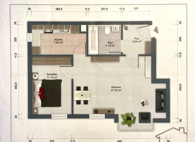Wohnung zum Kauf 259.750 € 2 Zimmer 54 m² 2. Geschoss Landshuterstraße 47g Erding 85435