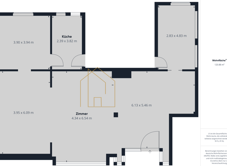 Büro zur Miete provisionsfrei 600 € 4 Zimmer 120,9 m² Bürofläche Aidenbach 94501