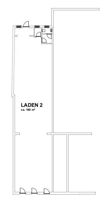 Ladenfläche zur Miete 160 m²<br/>Verkaufsfläche ab 64 m²<br/>Teilbarkeit Altstadt / Innenstadt 13 Fürth 90762