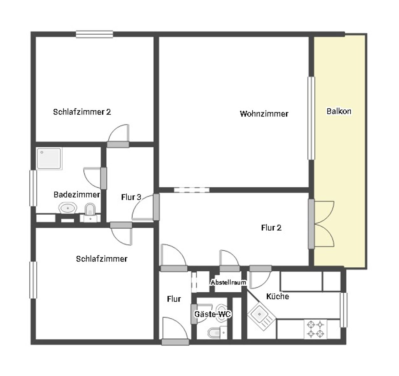 Wohnung zum Kauf 270.000 € 3 Zimmer 92,2 m²<br/>Wohnfläche 4.<br/>Geschoss Gartenstadt Vahr Bremen 28329