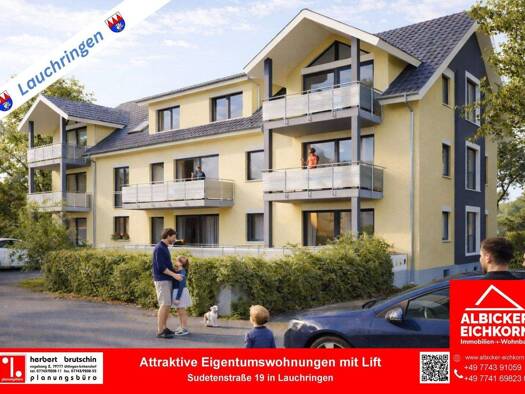 Wohnung zum Kauf provisionsfrei 353.000 € 3 Zimmer 72 m² 1. Geschoss Unterlauchringen Lauchringen 79787