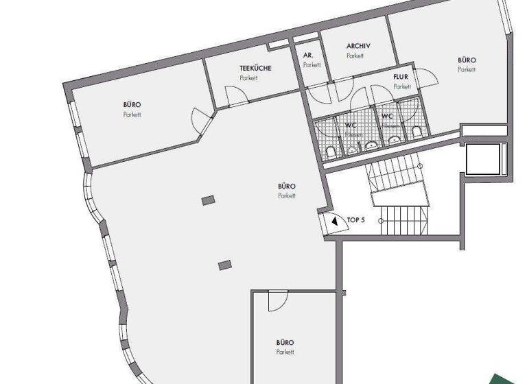 Büro zur Miete 12,09 € 4 Zimmer Wien 1180