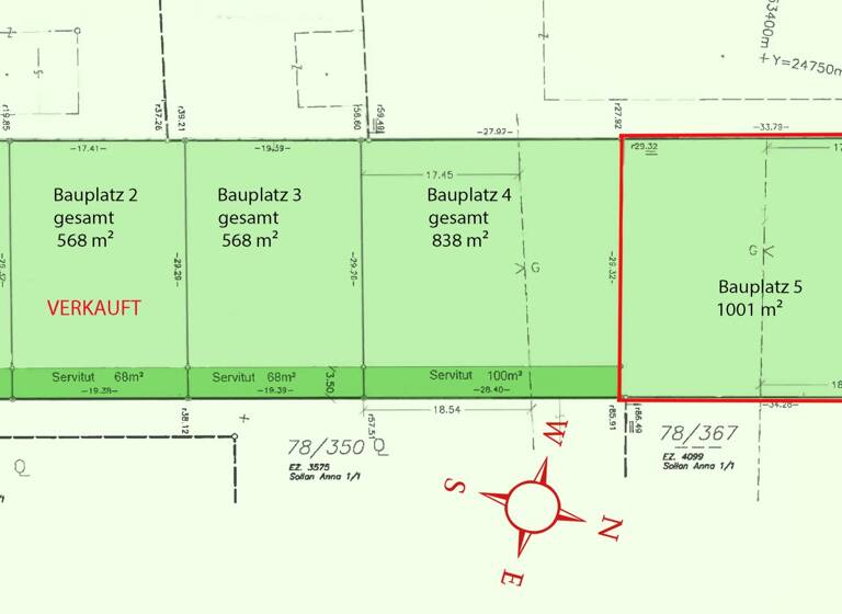 Grundstück zum Kauf 339.000 € 1.001 m² Grundstück Strasshof an der Nordbahn 2231