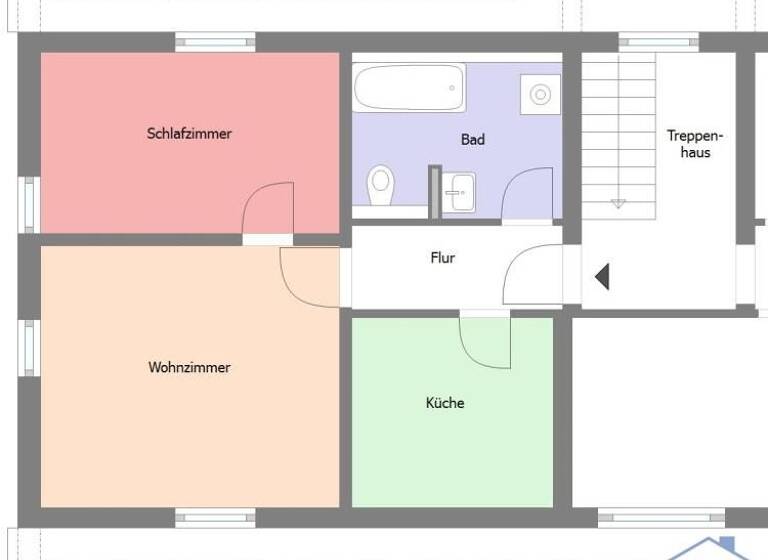 Wohnung zur Miete 250 € 2 Zimmer 45,3 m² 2. Geschoss frei ab sofort Waltersdorf 02799