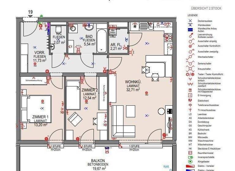 Wohnung zur Miete - Erstbezug 712 € 3 Zimmer 80 m² 2. Geschoss Bahnhofstraße Wieselburg 3250