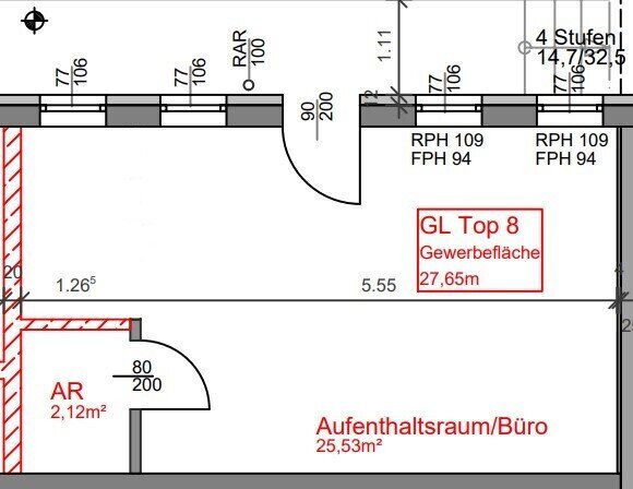 Büro-/Praxisfläche zum Kauf 99.540 € 1 Zimmer 27 m²<br/>Bürofläche Sankt Georgen am Leithagebirge Eisenstadt 7000