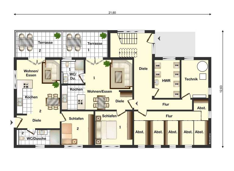 Wohnung zum Kauf 218.000 € 2 Zimmer 57,3 m² Altheim Horb 72160