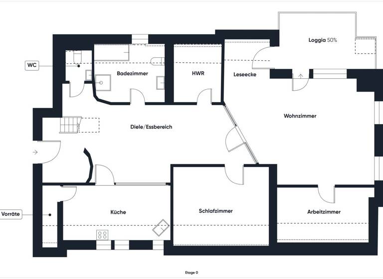 Wohnung zum Kauf 319.000 € 3 Zimmer 130 m² 2. Geschoss Stade 21684