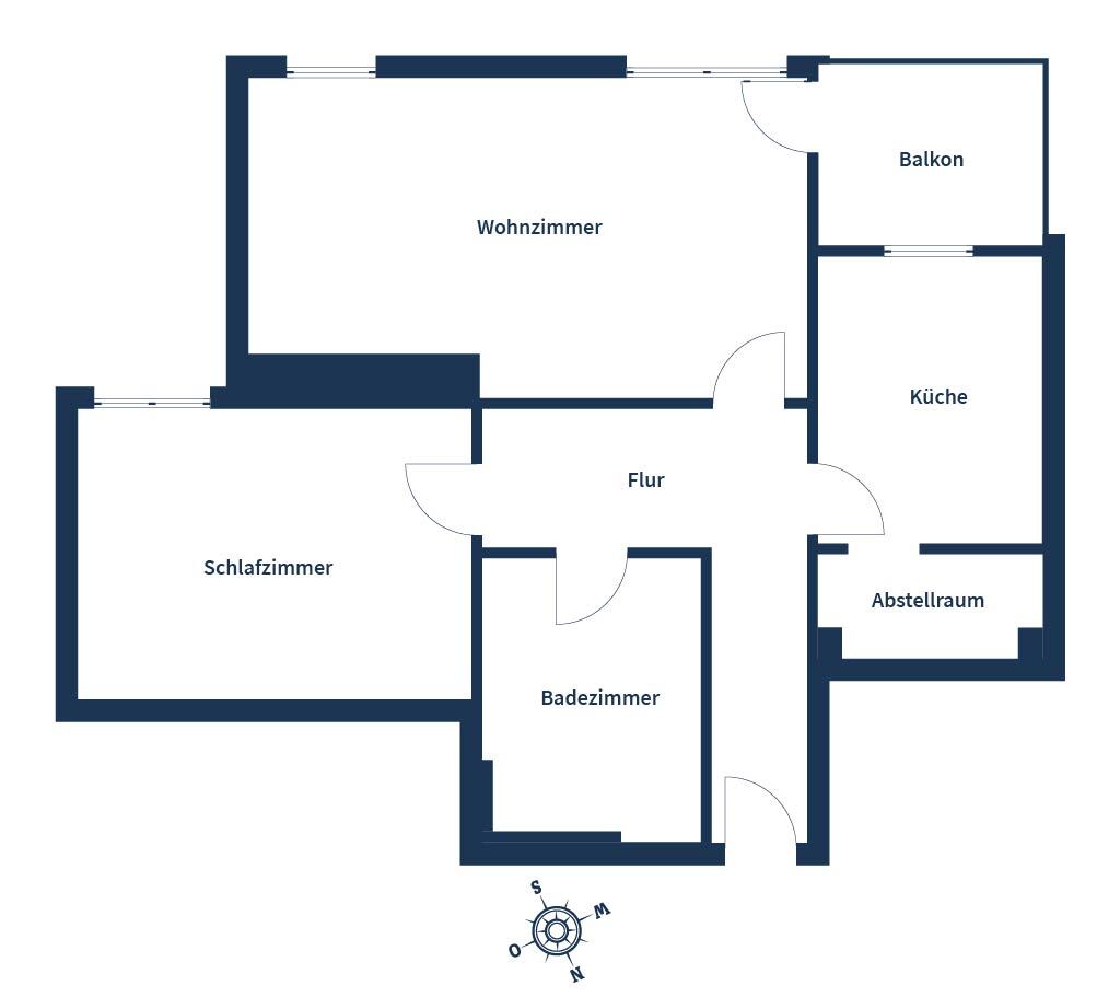 Wohnung zum Kauf 298.000 € 2 Zimmer 82,5 m²<br/>Wohnfläche 2.<br/>Geschoss Ziegetsdorf - Königswiesen-Süd - Neuprüll Regensburg 93051