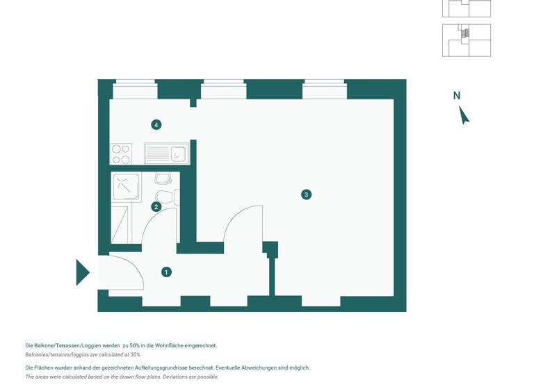 Studio zum Kauf provisionsfrei 199.000 € 1 Zimmer 40 m² 3. Geschoss Moabit Berlin 10551