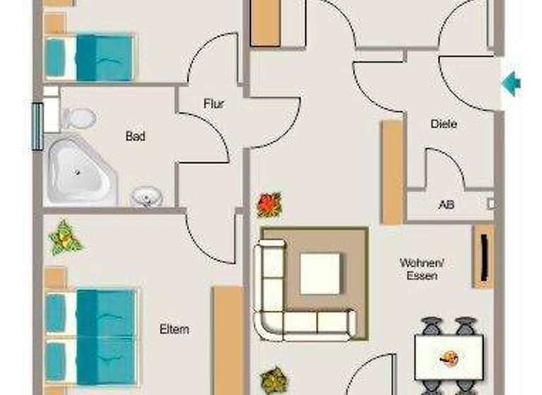 Wohnung zur Miete nur mit Wohnberechtigungsschein 411 € 3,5 Zimmer 77,4 m² 2. Geschoss Jülicher Straße 26 Baesweiler 52499