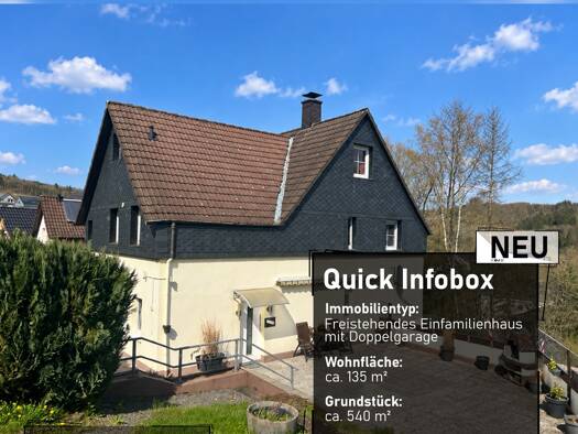 Einfamilienhaus zum Kauf 299.000 € 5 Zimmer 135 m² 540 m² Grundstück frei ab 31.12.2026 Am Nocken 45 Oberbrügge Halver 58553