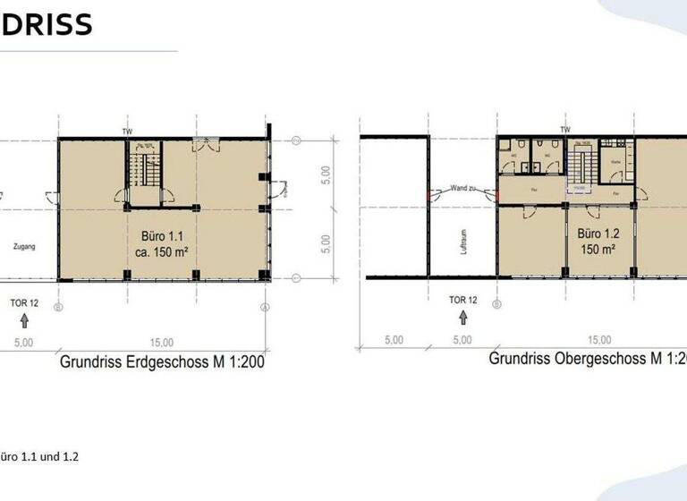 Bürofläche zur Miete provisionsfrei 1.650 € 300 m² Bürofläche Wilhelm-Maybach-Str. 31/1 Rottenburg 72108