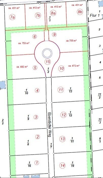 Grundstück zum Kauf provisionsfrei 83.950 € 730 m²<br/>Grundstück Eberstädter Weg Nessetal OT Hochheim 99869