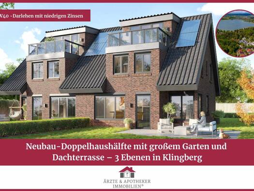 Doppelhaushälfte zum Kauf - Erstbezug 699.000 € 6 Zimmer 145,6 m² 425,2 m² Grundstück Klingberg Scharbeutz 23684
