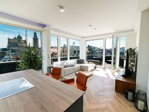 Penthouse zur Miete 2.608 € 2 Zimmer 95,9 m² 6. Geschoss Innenstadt Augsburg 86152