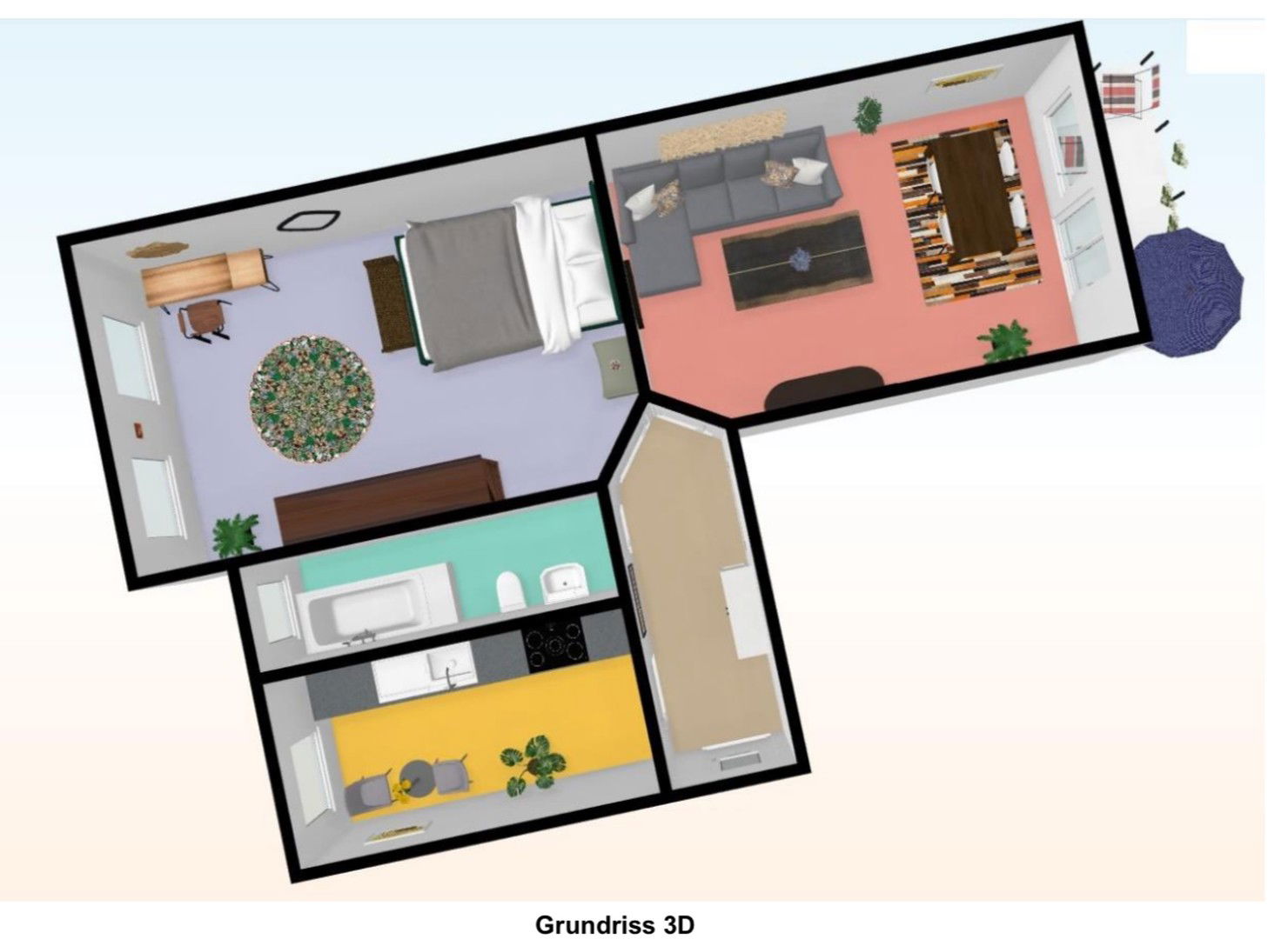 Wohnung zur Miete Wohnen auf Zeit 1.350 € 2 Zimmer 64 m²<br/>Wohnfläche 01.01.2025<br/>Verfügbarkeit Handjerystr. 17 Adlershof Berlin Adlershof 12489