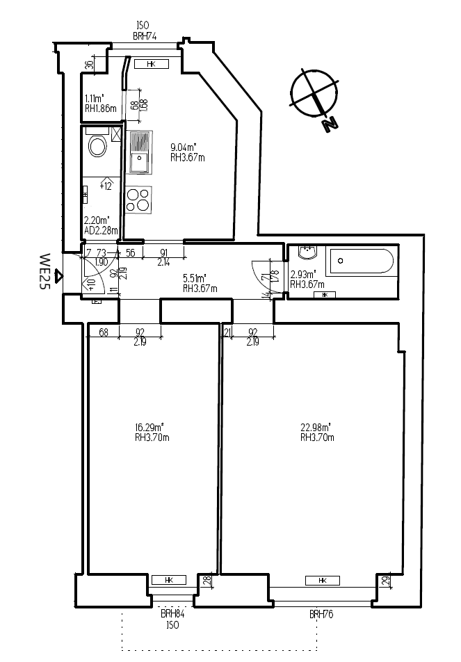 Studio zum Kauf provisionsfrei 324.337 € 2 Zimmer 60 m²<br/>Wohnfläche EG<br/>Geschoss Neukölln Berlin 12045