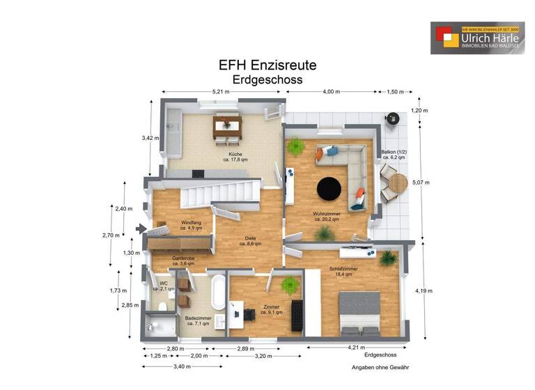 Einfamilienhaus zum Kauf 445.000 € 6 Zimmer 152 m² 1.126 m² Grundstück Gaisbeuren Bad Waldsee 88339