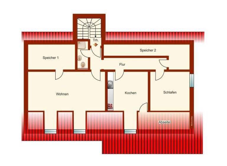 Wohnung zur Miete 1.095 € 2 Zimmer 73 m² 2. Geschoss frei ab sofort Weilheim Weilheim in Oberbayern 82362