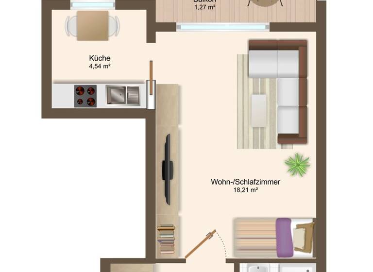 Studio zum Kauf 123.000 € 1 Zimmer 32 m² 2. Geschoss Bad Dürkheim 67098