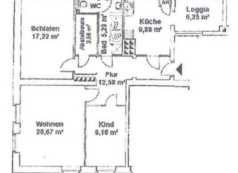 Wohnung zur Miete 516 € 3 Zimmer 86 m² 4. Geschoss Innere Klosterstr. 13 Zentrum Chemnitz 09111