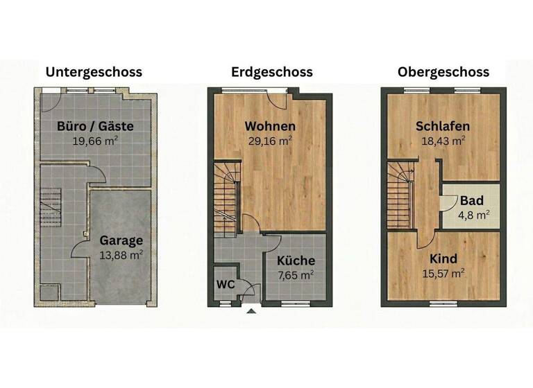 Reihenmittelhaus zum Kauf provisionsfrei 299.900 € 3 Zimmer 90 m² 247 m² Grundstück Ziethenweg 22 Brendel/Adelheide Delmenhorst 27755