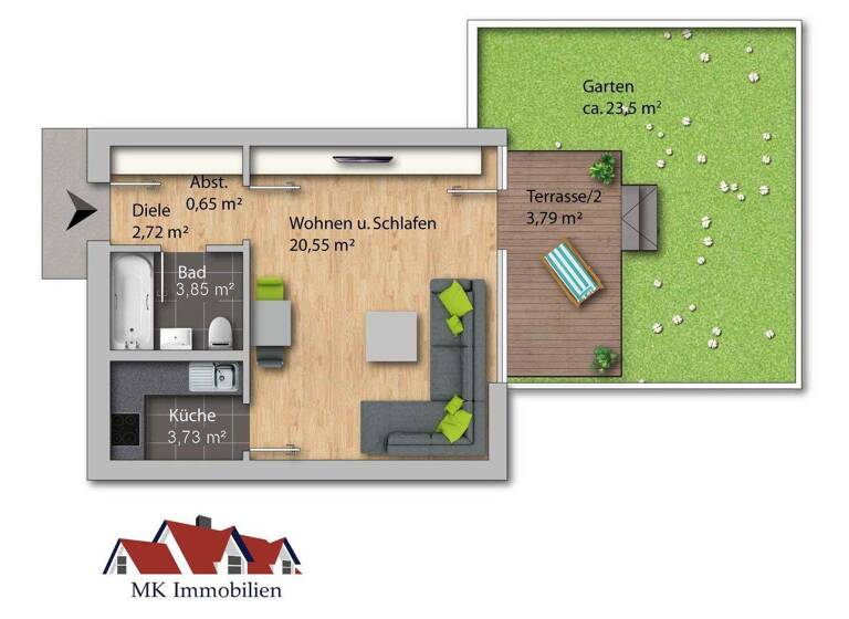 Studio zum Kauf 266.000 € 1 Zimmer 35,3 m² EG Pasing-Obermenzing München 81247