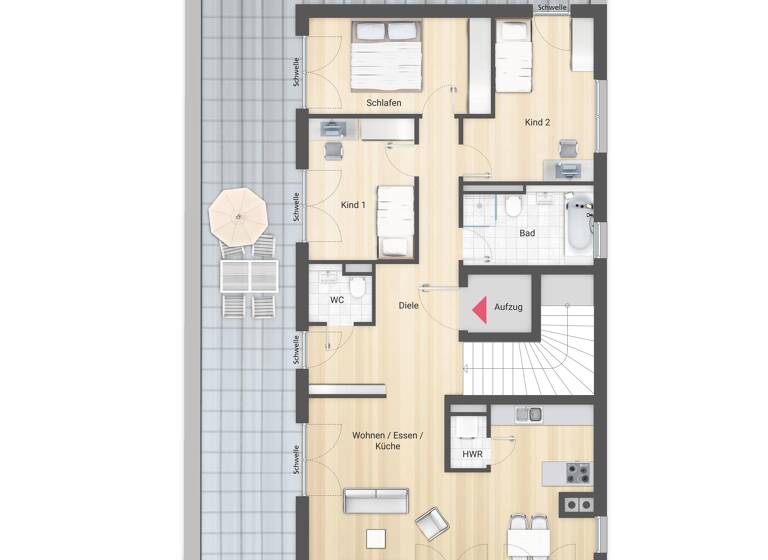 Wohnung zum Kauf 769.100 € 4 Zimmer 147,1 m²<br/>Wohnfläche Dachgeschoss, 2.<br/>Geschoss 30.06.2025<br/>Verfügbarkeit Steinweg 19 Zirndorf Zirndorf 90513