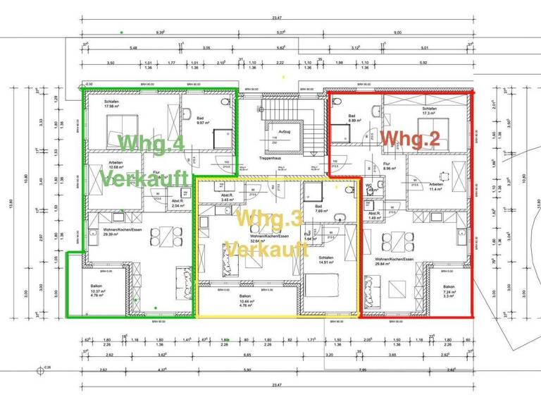 Wohnung zum Kauf - Erstbezug provisionsfrei 361.300 € 3 Zimmer 82,1 m² 1. Geschoss Innenstadt Gütersloh 33330