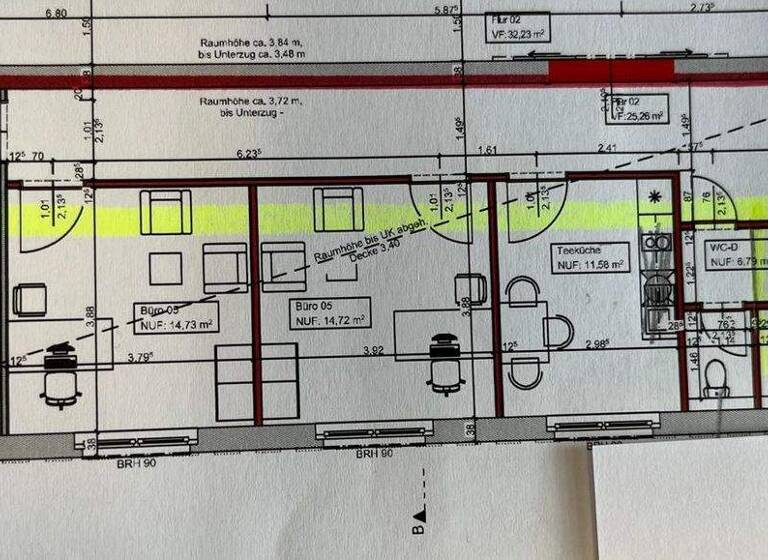 Büro zur Miete provisionsfrei 10 € 4 Zimmer 96,8 m² Bürofläche Senftenberg 01968