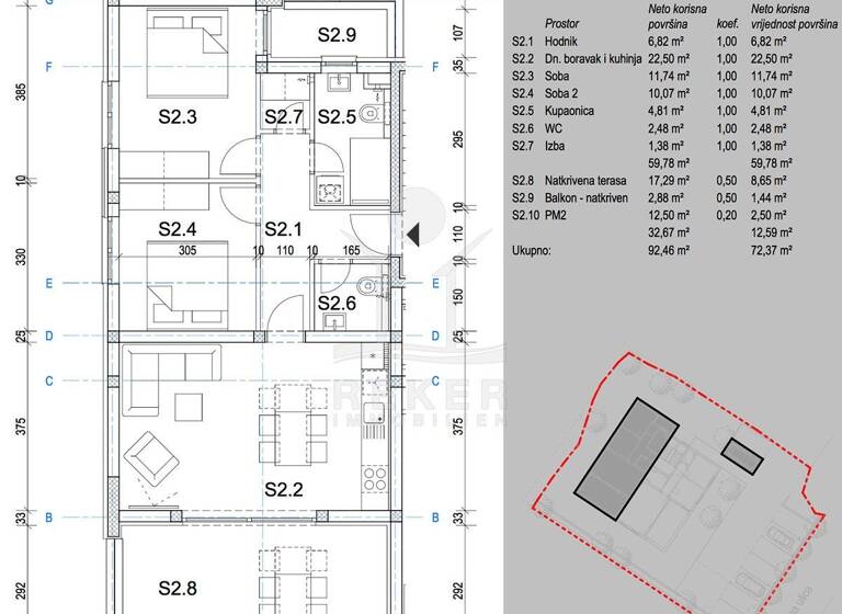 Wohnung zum Kauf - Erstbezug 255.000 € 3 Zimmer 80 m² 1. Geschoss Novalja 53291