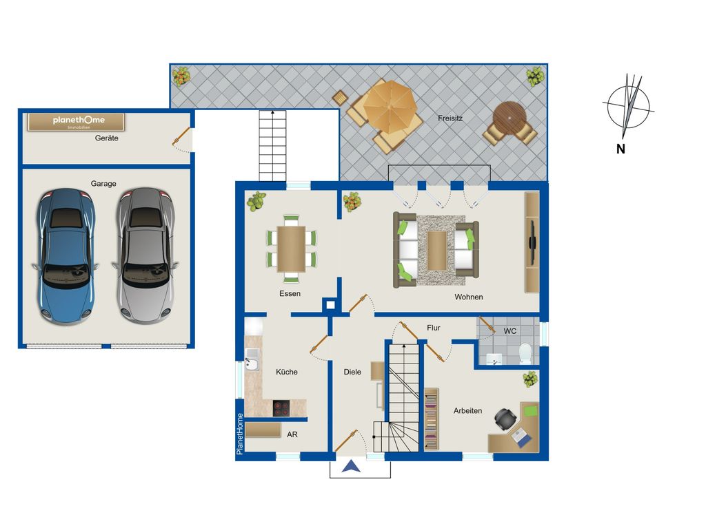 Einfamilienhaus zum Kauf 345.000 € 5 Zimmer 124 m²<br/>Wohnfläche 629 m²<br/>Grundstück Wellendingen Wellendingen 78669