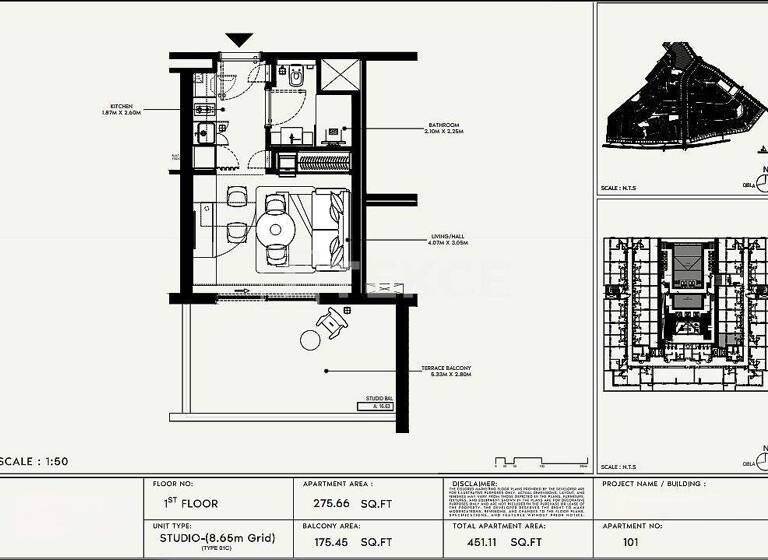 Studio zum Kauf 264.000 € 2 Zimmer 69 m² 3. Geschoss Dubai