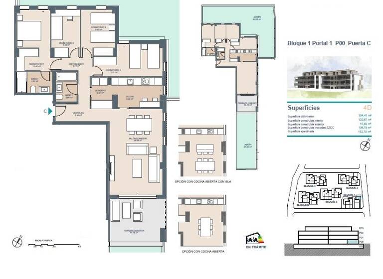Wohnung zum Kauf provisionsfrei 515.000 € 5 Zimmer 122 m² Camino Montgo Godella 46110