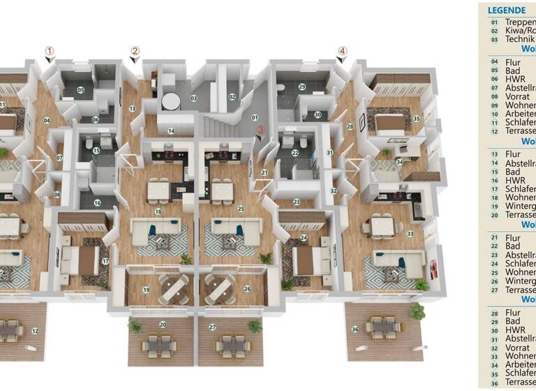 Wohnung zum Kauf - Erstbezug 325.500 € 2 Zimmer 75,5 m² Mettingen 49497