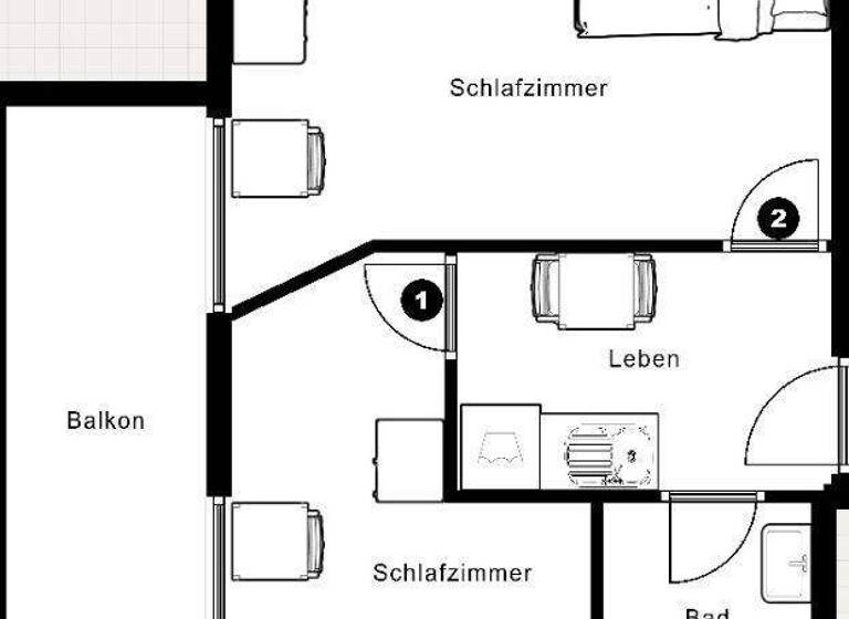 WG-Zimmer zur Miete 400 € 2 Zimmer 36 m² 2. Geschoss frei ab 01.05.2026 Roonstraße 29 Süd Ludwigshafen am Rhein 67061