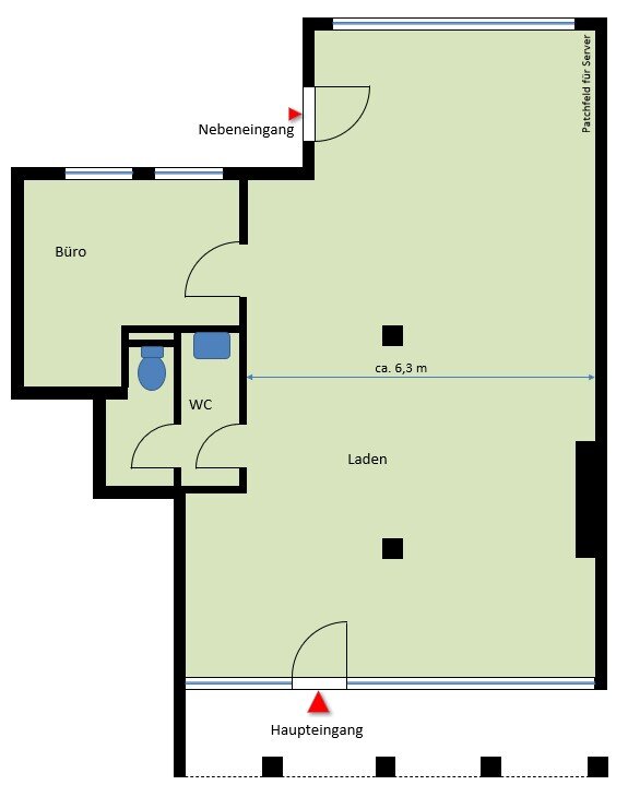 Ladenfläche zur Miete 1.400 € 115 m²<br/>Verkaufsfläche Rosenheim 83022