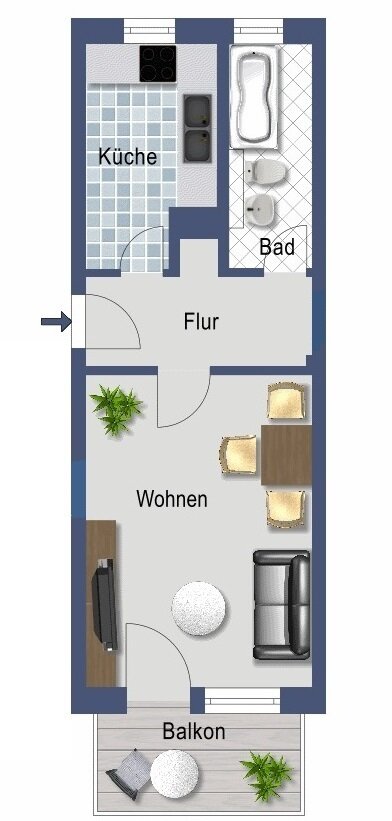 Wohnung zur Miete 219 € 1 Zimmer 32,5 m²<br/>Wohnfläche 2.<br/>Geschoss 16.12.2024<br/>Verfügbarkeit Ernst-von-Harnack-Str. 35 Bad Lauchstädt Bad Lauchstädt 06246