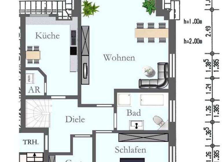 Wohnung zum Kauf 295.000 € 4 Zimmer 94 m² Bad Zwischenahn II Bad Zwischenahn 26160