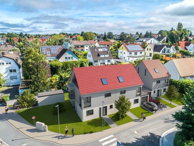 Doppelhaushälfte zum Kauf - Erstbezug 995.000 € 6 Zimmer 162 m² 228 m² Grundstück Meisenstraße 1a Schwalbach am Taunus 65824
