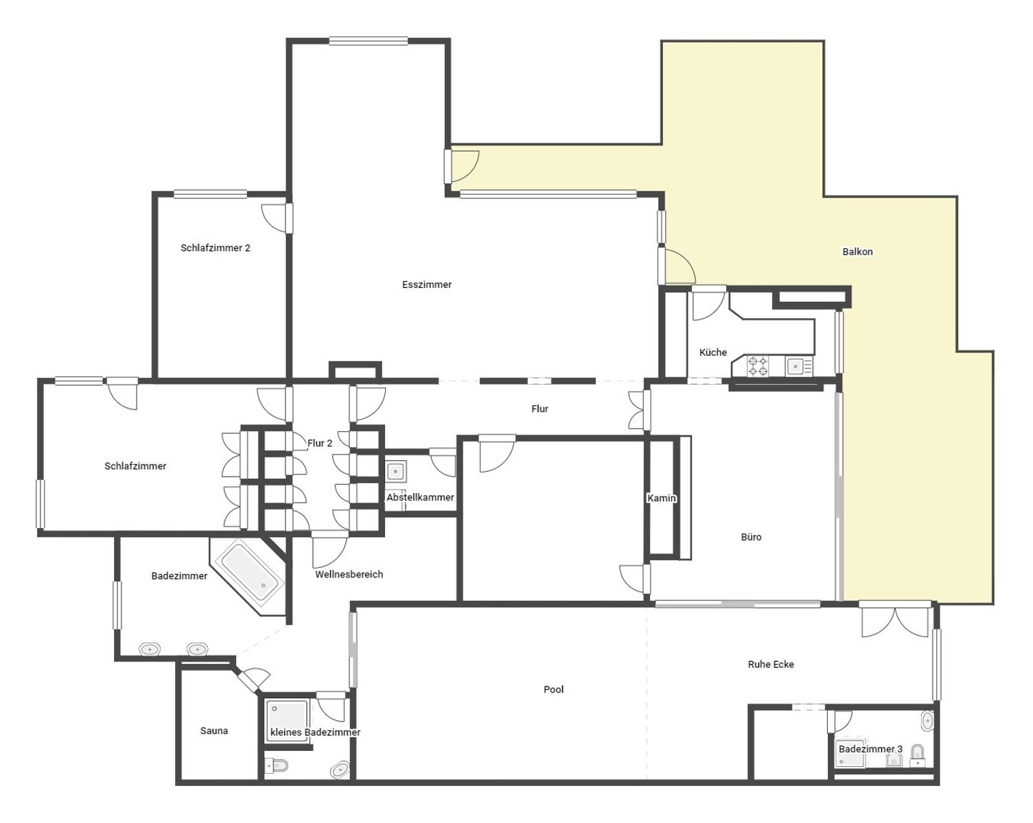 Penthouse zum Kauf 230.000 € 4 Zimmer 317,1 m²<br/>Wohnfläche 7.<br/>Geschoss Sulzbach Sulzbach/Saar 66280