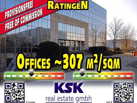 Bürogebäude zur Miete provisionsfrei 307 m² Bürofläche teilbar von 307 m² bis 3.348 m² Tiefenbroich Ratingen 40880