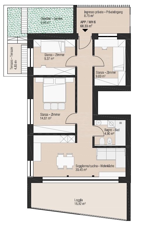 Studio zum Kauf 397.000 € 4 Zimmer 103 m²<br/>Wohnfläche ab sofort<br/>Verfügbarkeit Mölten