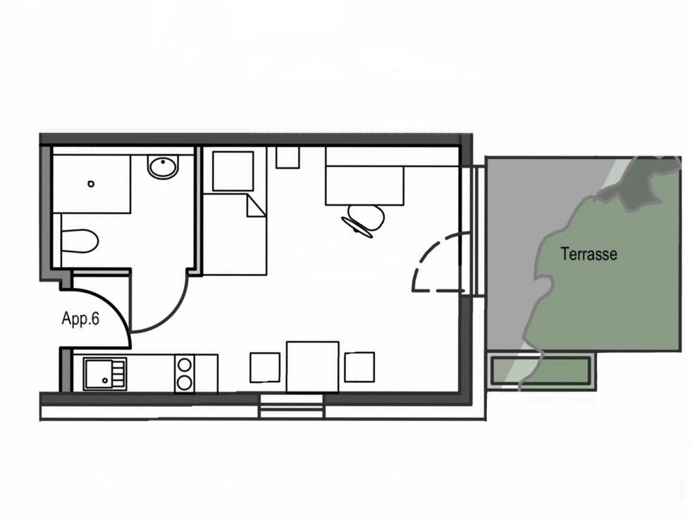 Wohnung zur Miete 470 € 1 Zimmer 26,7 m²<br/>Wohnfläche EG<br/>Geschoss Gellershagen Bielefeld / Gellershagen 33613